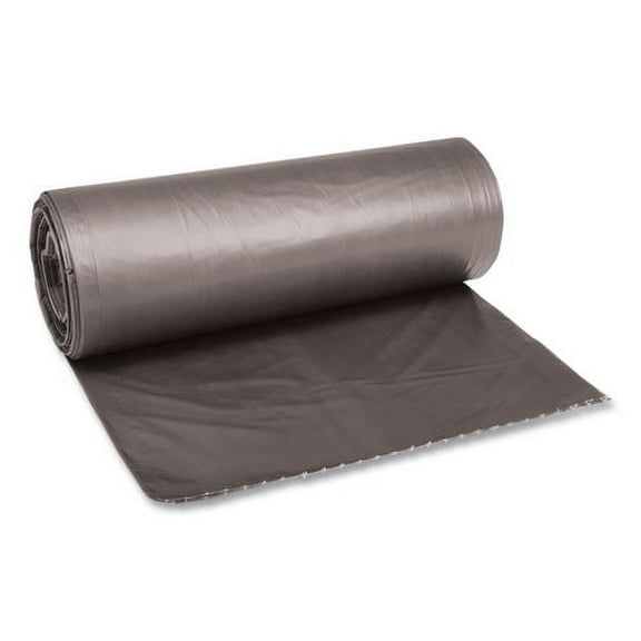 Low-Density Waste Can Liners, 60 Gal, 0.95 Mil, 38" X 58", Gray, 100/carton | Bundle of 5 Cartons