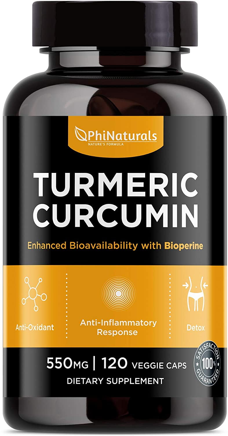 Turmeric Curcumin with Black Pepper Without GMO and Gluten Organic