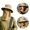 Khaki, variant on Sun Hat for Men & Women, UPF 50+ UV Protection Fishing Hat, Wide Brim Outdoor Hat with Removable Face Cover & Neck Flap for Hiking, Camping, Kayaking, Beach