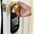 thumbnail image 3 of Do Not Disturb Sign 2 Pack Executive Quality Door Hanger | Eco Leather Hotel Style DND, 3 of 6