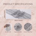 thumbnail image 5 of Sm:)e Pearl Grey Gauze Table Runner 120 Inch 10FT, Table Decor for Wedding Anniversary Birthday Outdoor Home Party Table, 5 of 6