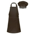 thumbnail image 1 of Alvivi Kids Apron and Chef Hat Set Adjustable Bib Apron with Pocket for Kitchen Cooking Baking Painting wear Coffee L, 1 of 7