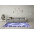 thumbnail image 3 of Ahgly Company Indoor Rectangle Abstract Blue Modern Area Rugs, 5' x 7', 3 of 4