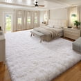 thumbnail image 4 of Janvonne 8x10 Red Fluffy Shag Area Rug, Ultra Soft Plush Fuzzy Shaggy Carpet for Living Room Bedroom, Non-Slip Floor Rug for Kids Girls Room Nursery, Cozy Indoor Home Decor, 4 of 8