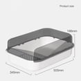thumbnail image 2 of Cat Litter Box Large Capacity Semi-enclosed Sandbox Design Box for Cats Plastic Pet Toilet Anti Splash Tray Big litter Bedpans ShopWise Round, 2 of 12