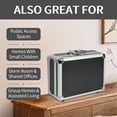thumbnail image 3 of Large Medication Lock Aluminium Alloy Medicine Key Lock Box for Home and Travel Medicine Lock Box, Medicine & Money, Black 11.2 X 8 X 3.9 inches, 3 of 7