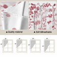 thumbnail image 5 of Pink Leaves Swag Valances for Windows, Kitchen Curtains 36 Inch Length 2 Panels Set, Summer Botanical Short Curtains for Small Windows Rod Pocket Cafe Curtains Drapes 28"x36", 5 of 8