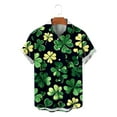 thumbnail image 4 of RXMEKW Chemise à Manches Courtes Imprimée pour Hommes avec Col Rabattu, Haut Décontracté en Polyester, Coupe Standard, 4 of 6