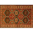 thumbnail image 1 of Ahgly Company Machine Washable Indoor Rectangle Persian Yellow Traditional Area Rugs, 2' x 4', 1 of 4
