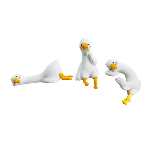 Figuras decorativas de animales pequeños para computadora, ideales para el hogar, la oficina y la sala de estudio. Juego de 3 piezas