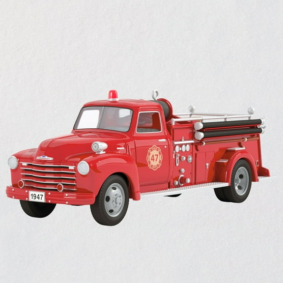Hallmark Ornament 2022 Fire Brigade #20 1947 Chevrolet Fire Engine *Click for Video