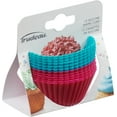 thumbnail image 3 of Trudeau Maison Ens. de 12 Moules à Muffins Standard en Silicone, Ens. 12 moules tropic fuchsia, 3 of 7