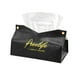 thumbnail image 1 of Matsuzay Elegante caja contenedor PU cuero patrón de mármol hogar coche toalla servilleta papeles dispensador soporte caja decoración de Almacenamiento y organización del hogar Puerto V negro, 1 of 6