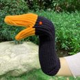 thumbnail image 2 of Long Knitted Gloves Featuring Fun Gooses for Winter Warmth and Home Use, 2 of 9
