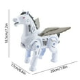 thumbnail image 3 of Rourlinge Mechanical Walking Unicorn Toy Electric Animated Horse Model with Sound and Lights Interactive Animal Toy for Birthday Gift, 3 of 6