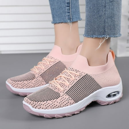

FZM Women shoes Leisure Women s Slip On Travel Soft Sole Comfortable Shoes Outdoor Mesh Shoes Runing Fashion Sports Breathable Sneakers