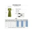 thumbnail image 6 of Gvmfive Women Square Neck Puff Sleeve Buttons Hem Side Pockets Casual Midi Dress, XL, 6 of 6