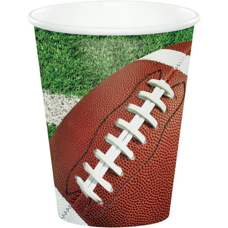Football Party 9 oz Cups 24 Count for 24 Guests