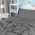 thumbnail image 3 of Juego de edredón Utopia Bedding para todas las estaciones, gris, doble con 2 fundas, 3 of 8