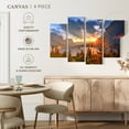 thumbnail image 5 of Elephant Stock Montana Saint Mary Lake Wall Art - Horizontal Multi Panel Canvas - Living Room Wall Decor - Nature Multi Panel - Blue And Orange Decor - 43" x 27", 5 of 8