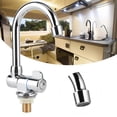 thumbnail image 1 of Ccdes Cold Water Faucet,RV Kitchen Supplies,Single Cold Water Tap Basin Faucet 360 Degree Rotation 1/2in Mounting Thread For RV Motorhome, 1 of 8