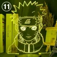 thumbnail image 2 of Anime Naruto Uzumaki Sasuke luz de noche LED, lámpara de mesa 3d Kakashi, juguetes Naruto Hatake Akatsuki, figuras de acción, regalo para niños, 2 of 4
