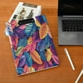 thumbnail image 5 of FORMRS A4 Clipboard Folder with Pen Holder Horizontal Foldable School Office Binder, Colorful Art Leaves Pattern, 5 of 9