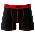 thumbnail image 4 of TOP Wear - Men's Microfiber Boxer Briefs - Pack of 3 - Plain Colors, Soft, Breathable, Snug Fit, 4 of 5
