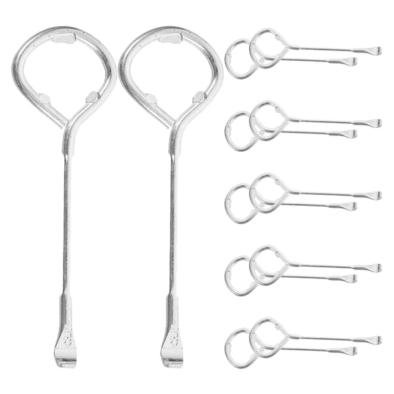 unbranded  12 PCS Paint Can Lid Opener Openers Bulk Heavy Duty Water Pipe Clamp Jar Silver