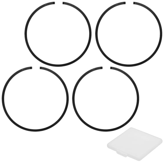 Uxcell 4-Pack Engine Piston Rings Kit, 46mm x 1.5mm Thick Ductile Iron Piston Ring Set Standard Replacement for Small Engines/Motors/Machinery [Black]