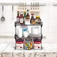 thumbnail image 7 of HapiRm Fruit Basket Kitchen Storage Cart, 5 Tier Stackable Cabinet Shelf and Storage, Kitchen Pantry Shelves Organizer, Counter Bedroom Accessories, Stainless Steel Storage Basket, 7 of 7