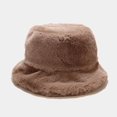 thumbnail image 4 of Women Bucket Hat Simple Fashion Solid Color Bucket Cap Fisherman Hat for Winter, 4 of 10