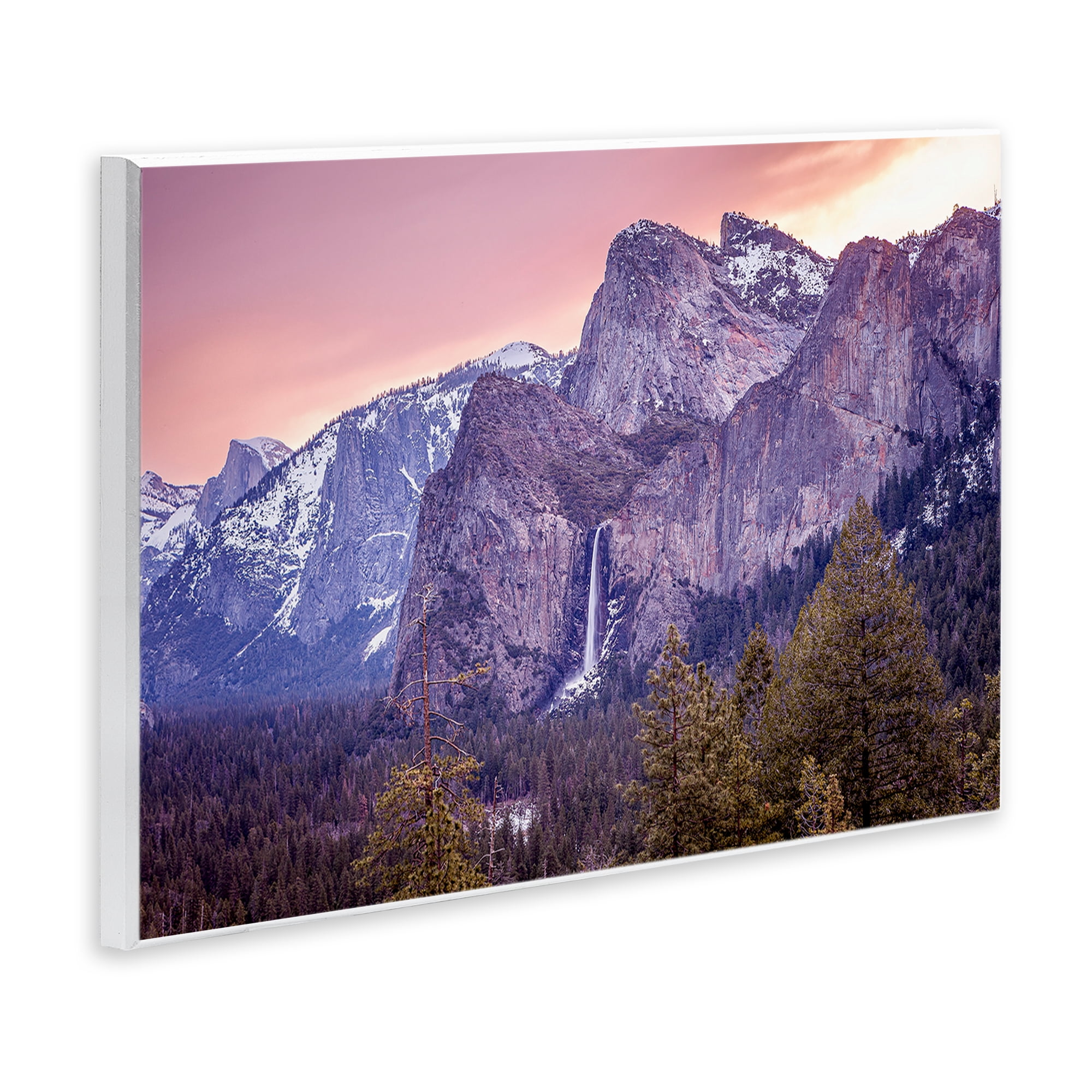 Stupell Industries Majestic Mountain Waterfall Sunset Wall Plaque Art, design by Shelley Carlisle