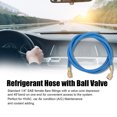 thumbnail image 2 of R134A R12 R22 Air Conditioning Refrigerant Charge Hose 1/4'' SAE Thread 60''/1.524m Long Red/Yellow/Blue Tube, 2 of 8