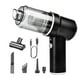 thumbnail image 2 of Aspiradora de mano inalámbrica para coche pequeño, portátil, 120W, 40000R, con accesorios, potencia de succión de 8000PA para teclado y ordenador Negro, 2 of 8