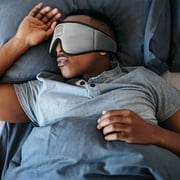 iLive Lights Out Bluetooth Wireless Sleep Mask Headphones, IAHB33G, Gray