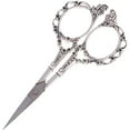 thumbnail image 1 of Embroidered Sewing Scissors Covered Leather Scissors 4.5 Sharp Stainless Steel Scissors Craft Scissors Shears for Sewing, 1 of 5