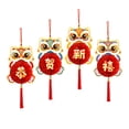 thumbnail image 2 of Dserhfy 4 Pcs Chinese New Year Hanging Lantern Decoration Red Lucky Paper Honeycomb Lantern for Spring Festival Celebration, 2 of 8