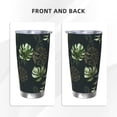 thumbnail image 2 of Tropical Leaves Tumbler 20oz Palm Leaf Stainless Steel Vacuum Insulated Tumblers with Lid and Straw Plants Travel Coffee Mug Tea Wine Cups Water Bottle Gifts for Women Plants Lovers, 2 of 6