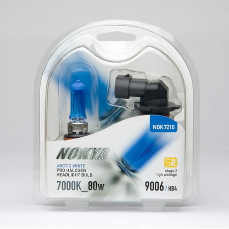 Halogen Replacement Fog Light Bulb - Nokya 9006 (HB4) Arctic White Stage 2 7000K Halogen Headlight / Fog Light Car Light Bulb Replacement One Pair NOK7210