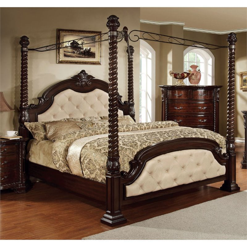Furniture Of America Cathey California, California King 4 Poster Bed Frame