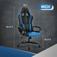thumbnail image 3 of Gaming Chair Office Chair High Back Racing Computer Chair Task PU Desk Chair Ergonomic Swivel Rolling Chair with Lumbar Support for Home Office, 3 of 7