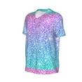 thumbnail image 2 of Balery Multicolor Glitter Baseball Jersey for Men Casual Button Down Shirts Short Sleeve Active Team Sports Uniform-X-Large, 2 of 9
