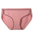 thumbnail image 3 of Bragas de mujer Calzoncillos de algodón sin costuras de cintura media Ropa interior suave, Gris rosa, 4XL Methold AP001351-15, 3 of 7