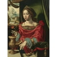 thumbnail image 3 of School Of Antwerp 19x24 Black Modern Framed Museum Art Print Titled - The Magdalene Seated at a Table by a Window, Opening a Gold-Encrusted Urn (1532), 3 of 5