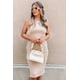 thumbnail image 2 of Vestido PRETTYGARDEN 2025 Ajustado Sin Mangas Caqui XL, 2 of 6