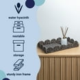 thumbnail image 3 of happimess TRY2001B-3SET Parker Southwestern Cottage Resin Scalloped Rectangular Decorative Serving Trays, Dark Brown (Set of 3), 3 of 7