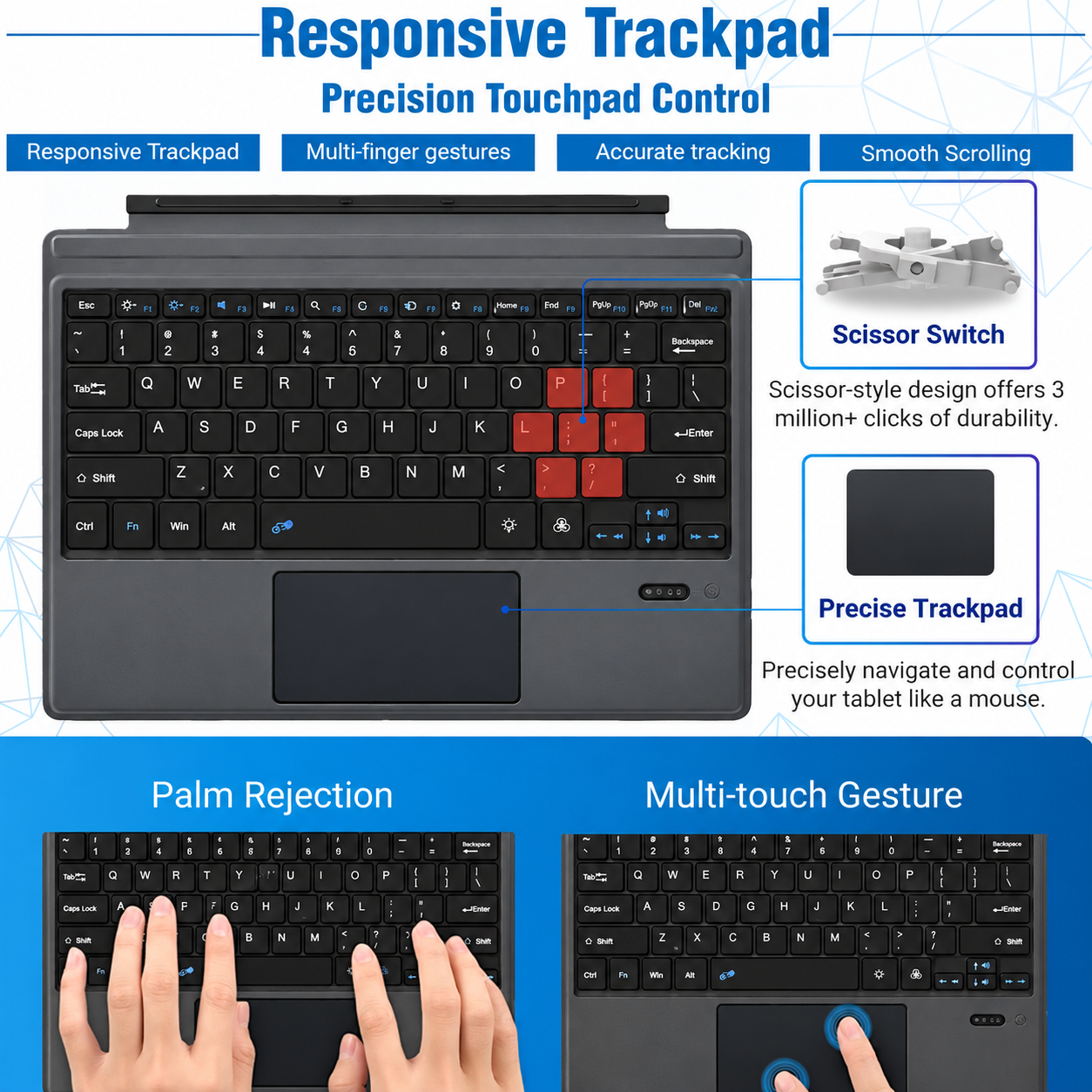 PerfectESell Surface Pro Keyboard Cover with Trackpad photo 3