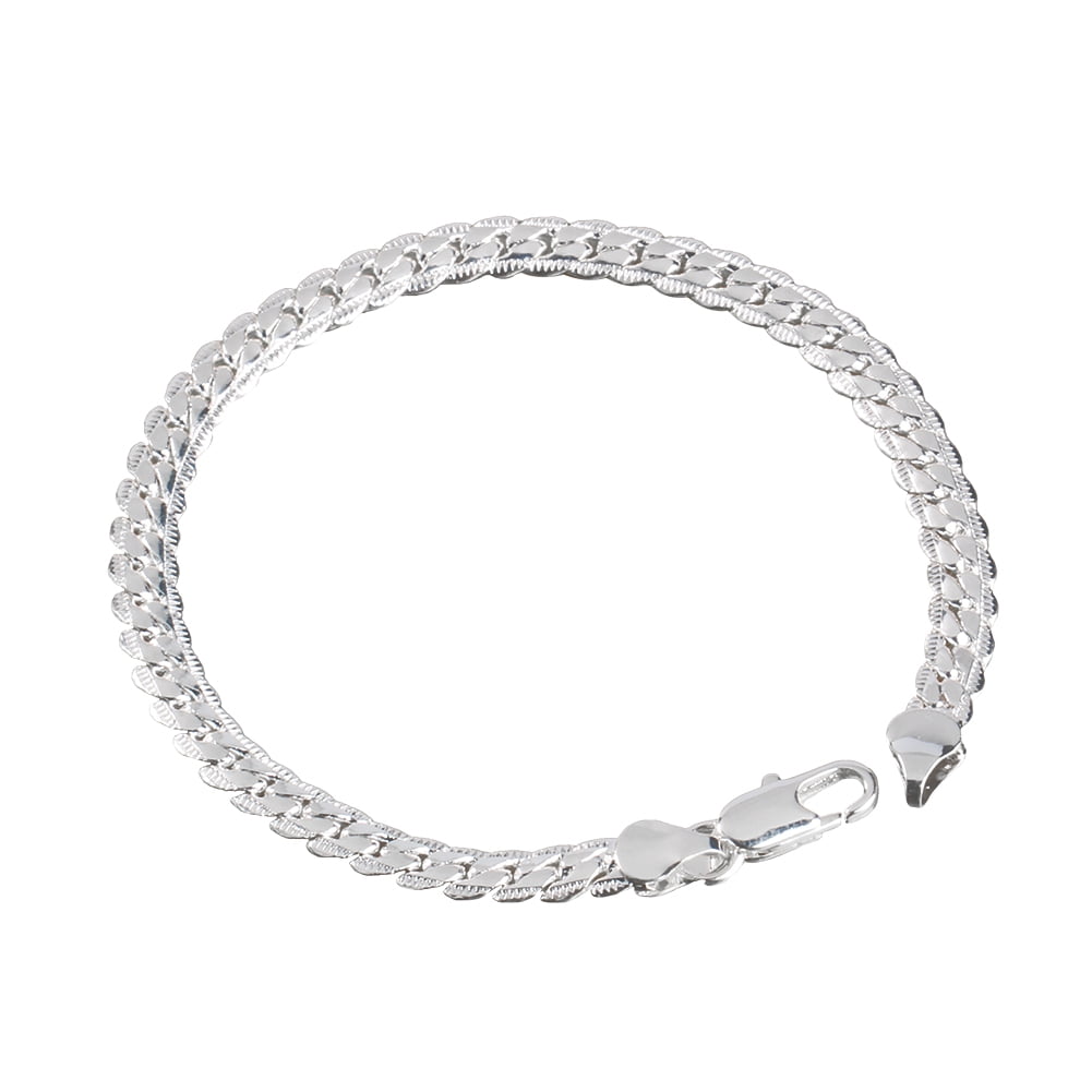 Details about   Sterling Silver 9 Inch 2.5mm Twisted Chain Bracelet 