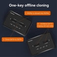 thumbnail image 5 of M.2 NVMe/ Sata Duplicator Dual-Bay Offline Clone 20Gbps NVME Docking Station One-Key Offline Clone Ssd Dock US Plug, 5 of 5